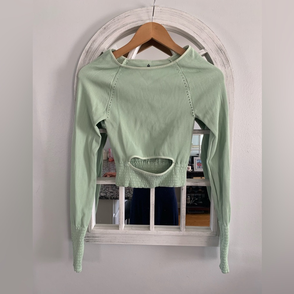 Free People Movement- Mint Green Women's Top
